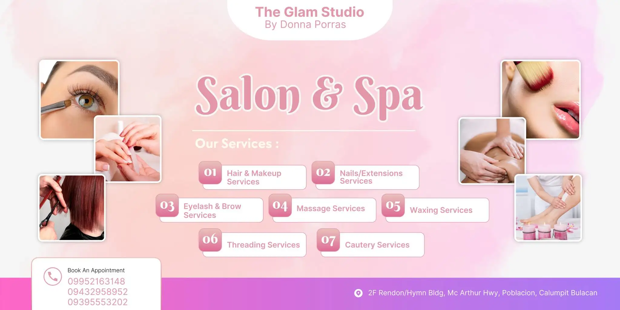 The Glam Studio by Donna Porras Banner