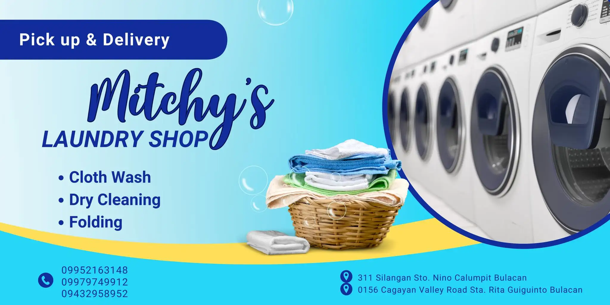 Mitchy's Laundry Shop - Calumpit Bulacan Banner