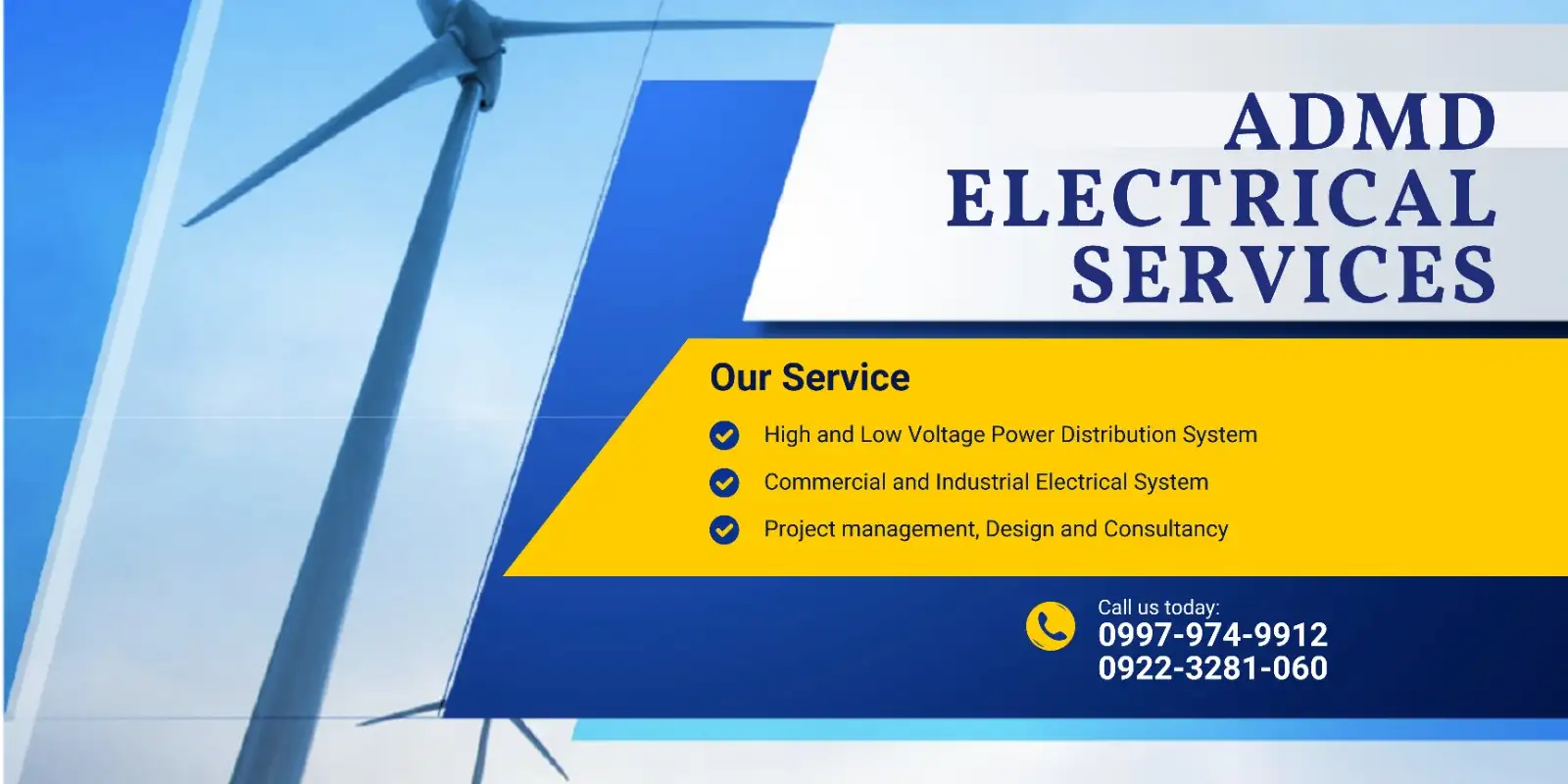 ADMD Electrical Services Banner