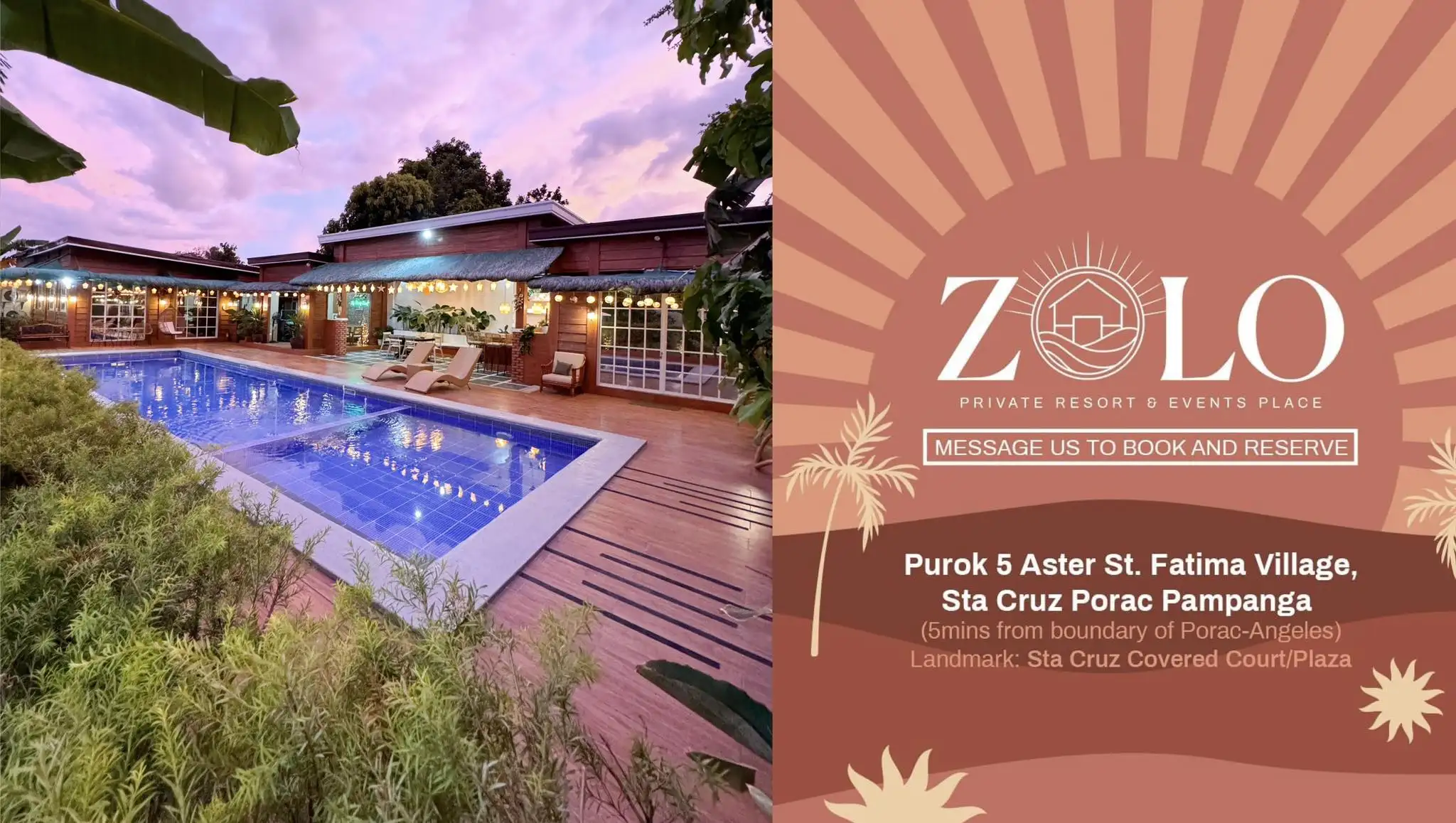 Zolo Private Resort and Events Place Banner