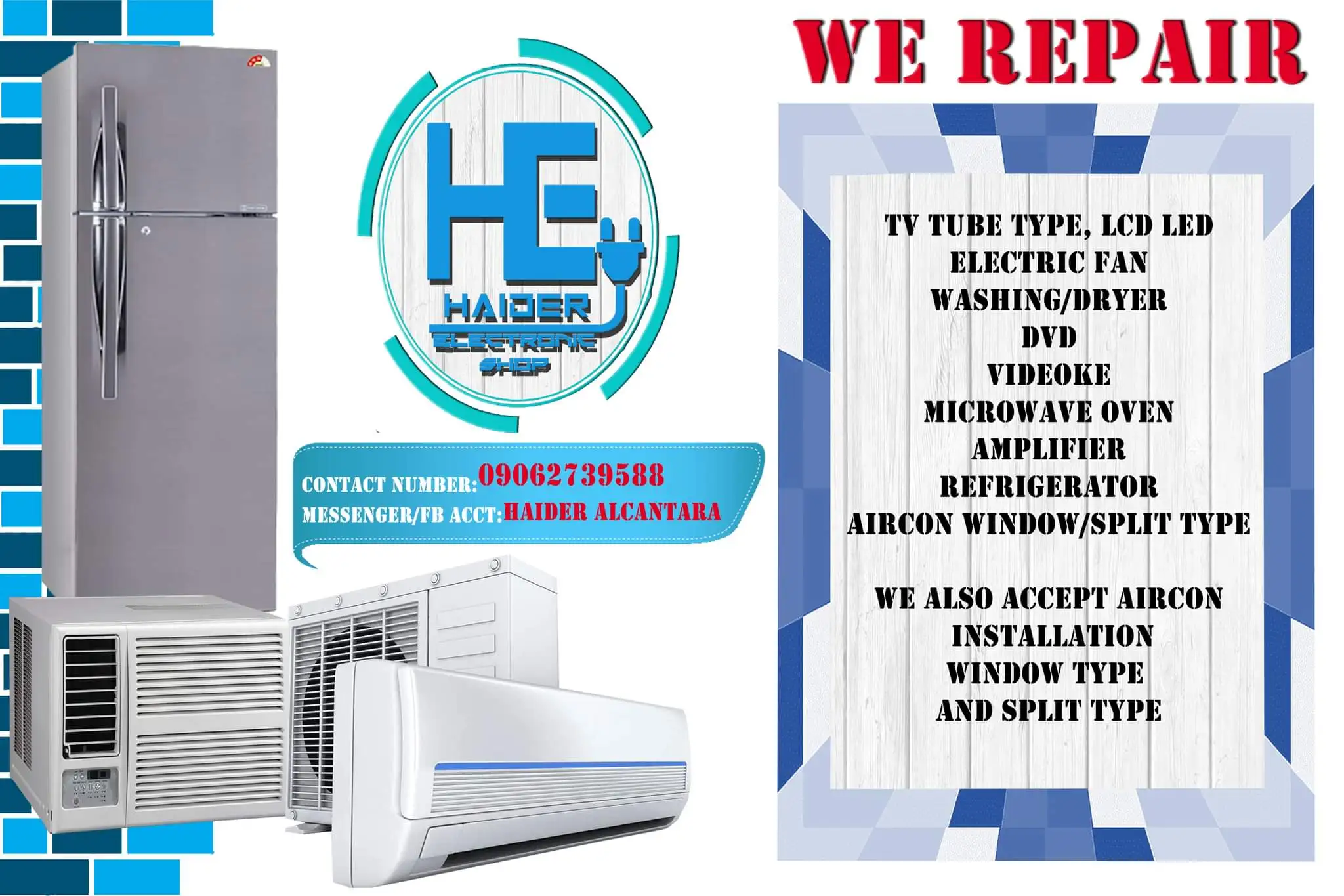 Haider's Electronics Repair Shop Banner