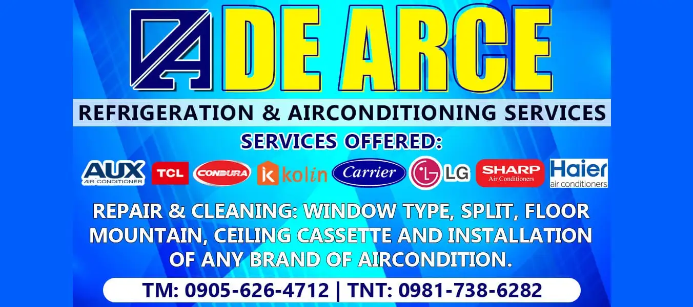 DEARCE's Aircon Services Banner