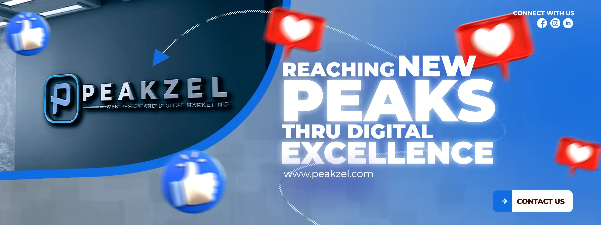 Peakzel - Web Design and Digital Marketing Banner