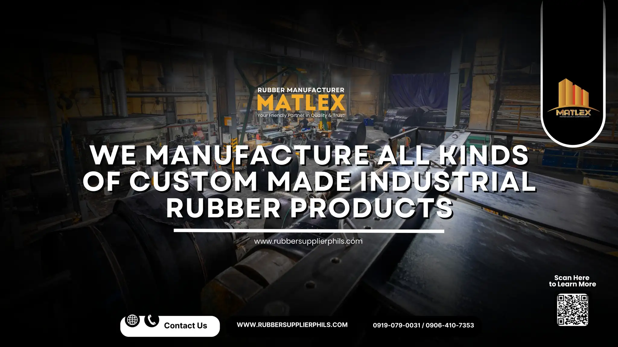 Matlex Rubber & Construction Supplier Philippines Banner