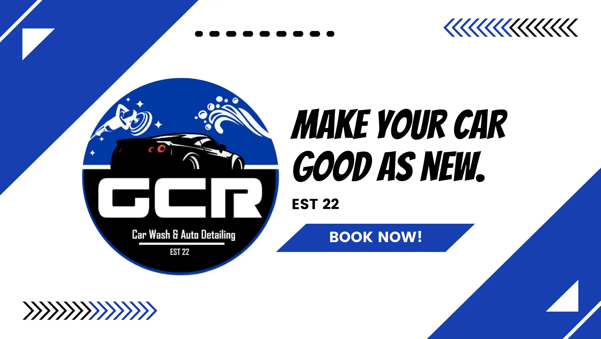 GCR Car Wash & Auto Detailing Banner