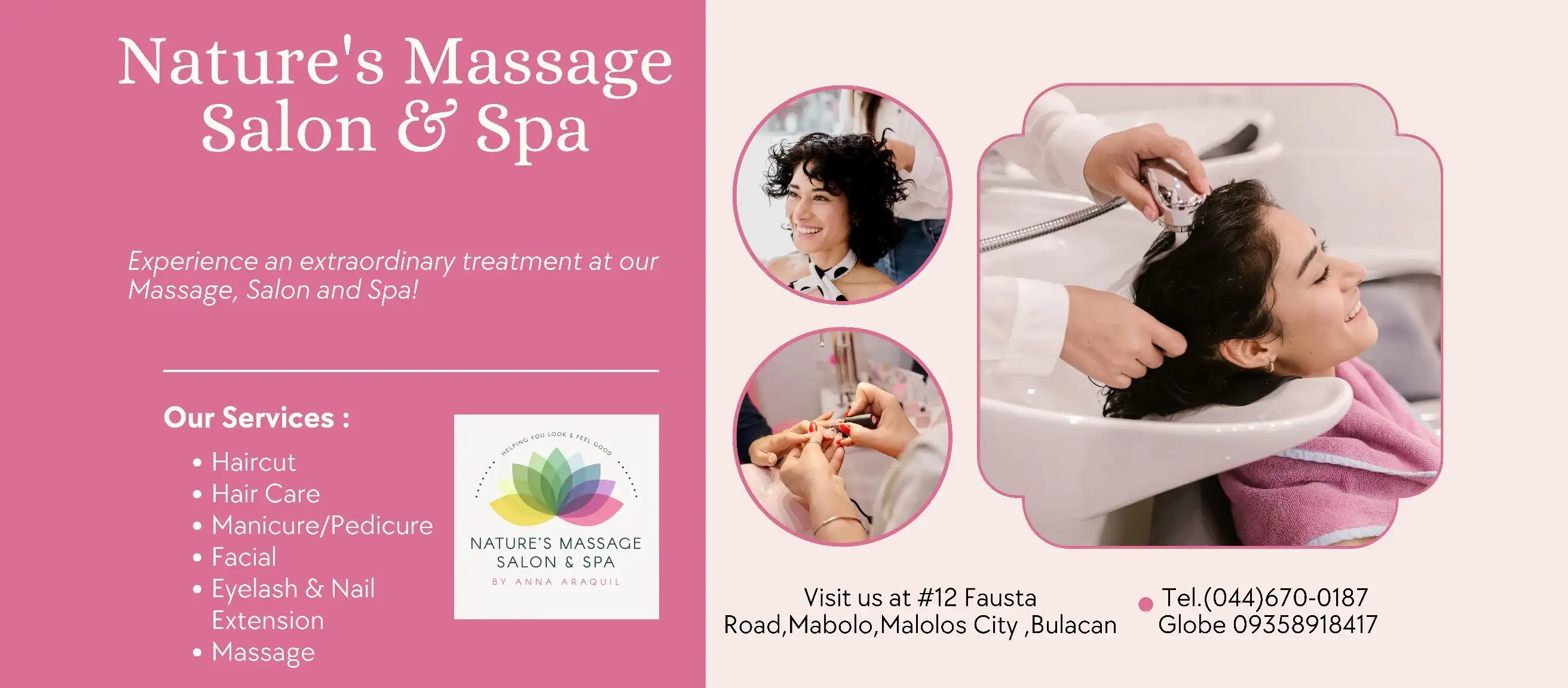 Nature's Massage Salon & Spa Banner