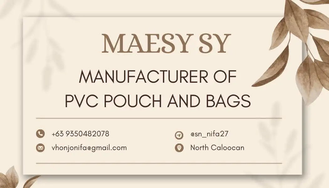 Maesy SY Manufacturer of PVC Pouch and Bags Banner