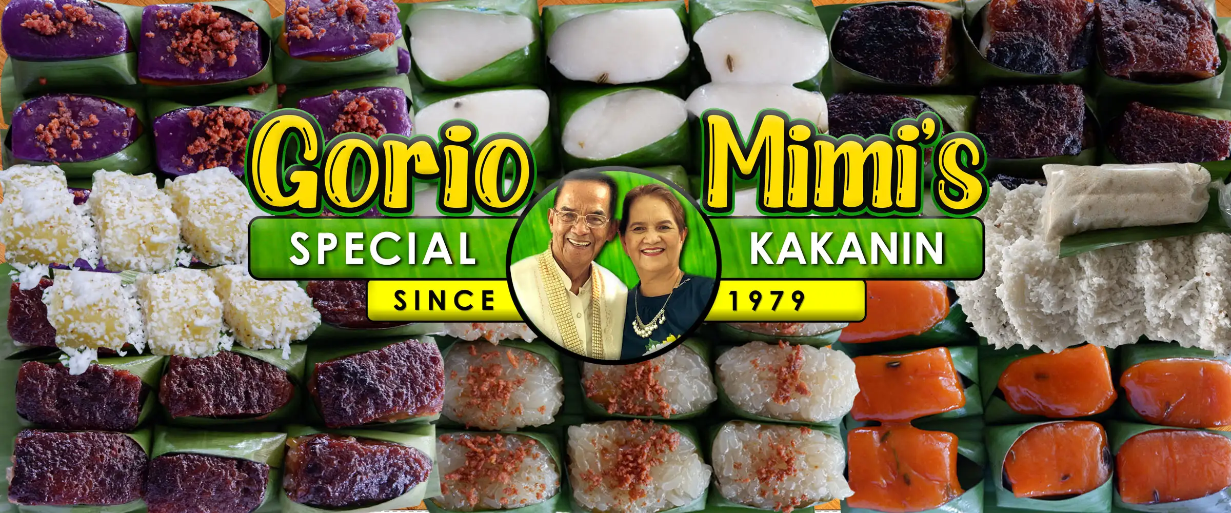 Gorio and Mimi's Special Kakanin Banner