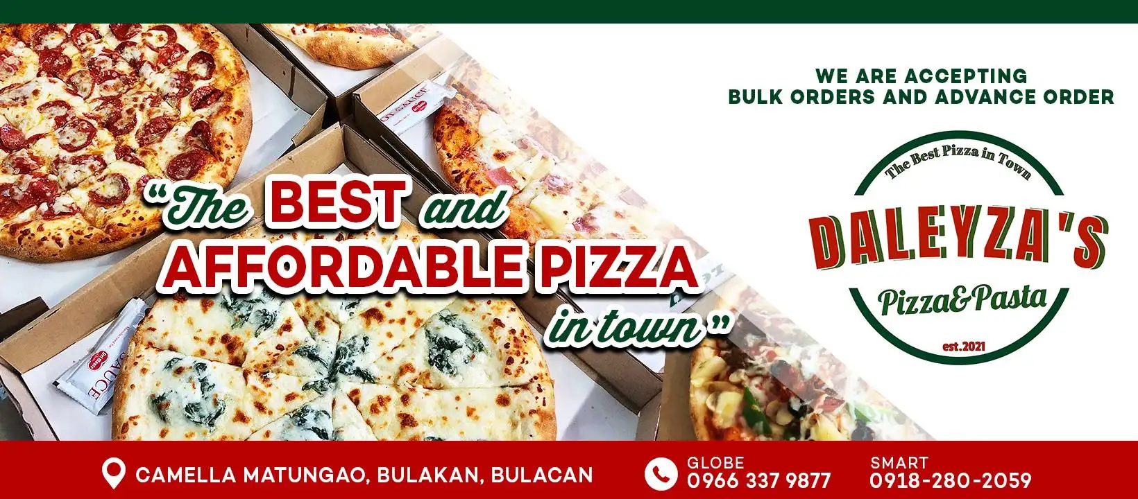 Daleyza’s Pizza&Pasta Banner