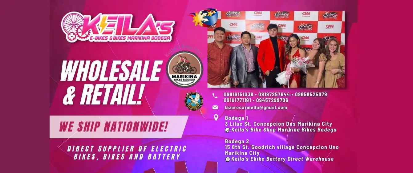 Keila’s E-Bikes & Bikes Shop Marikina Bodega Banner