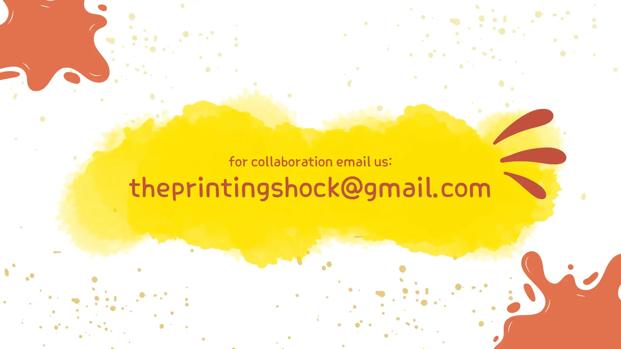 The Printing Shock Banner