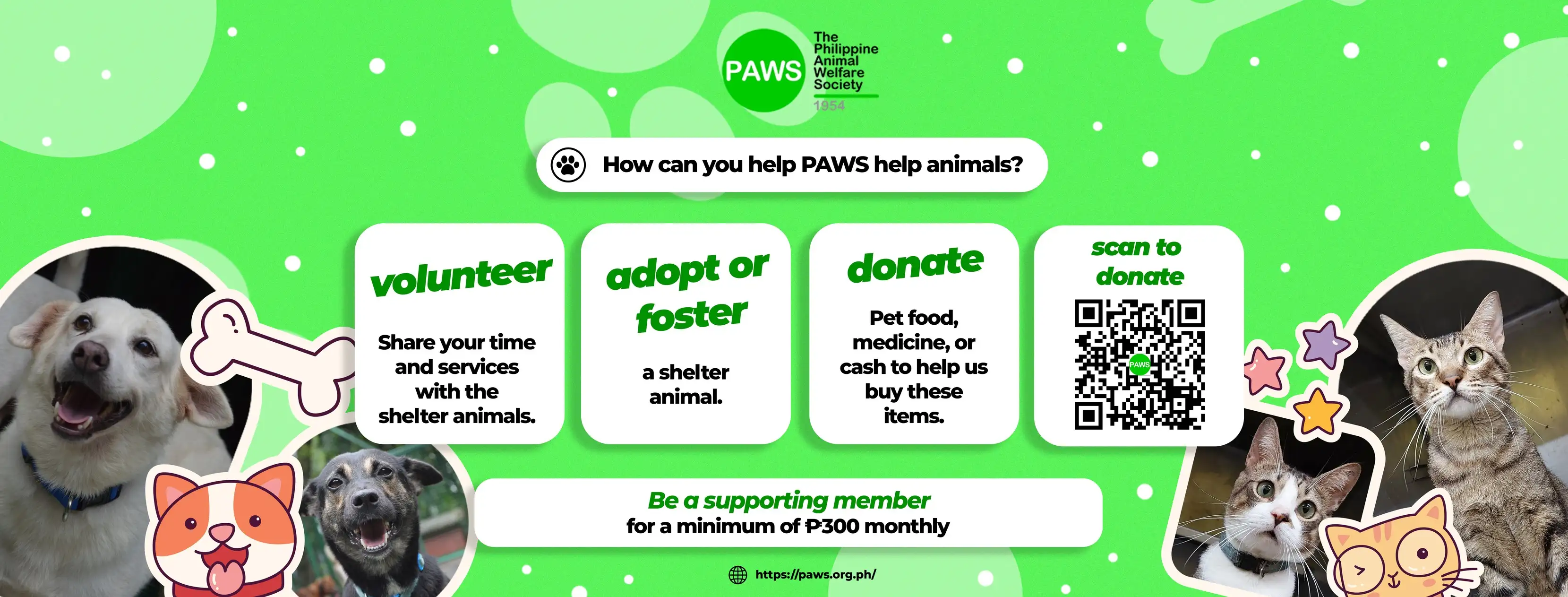 Philippine Animal Welfare Society (PAWS) Banner