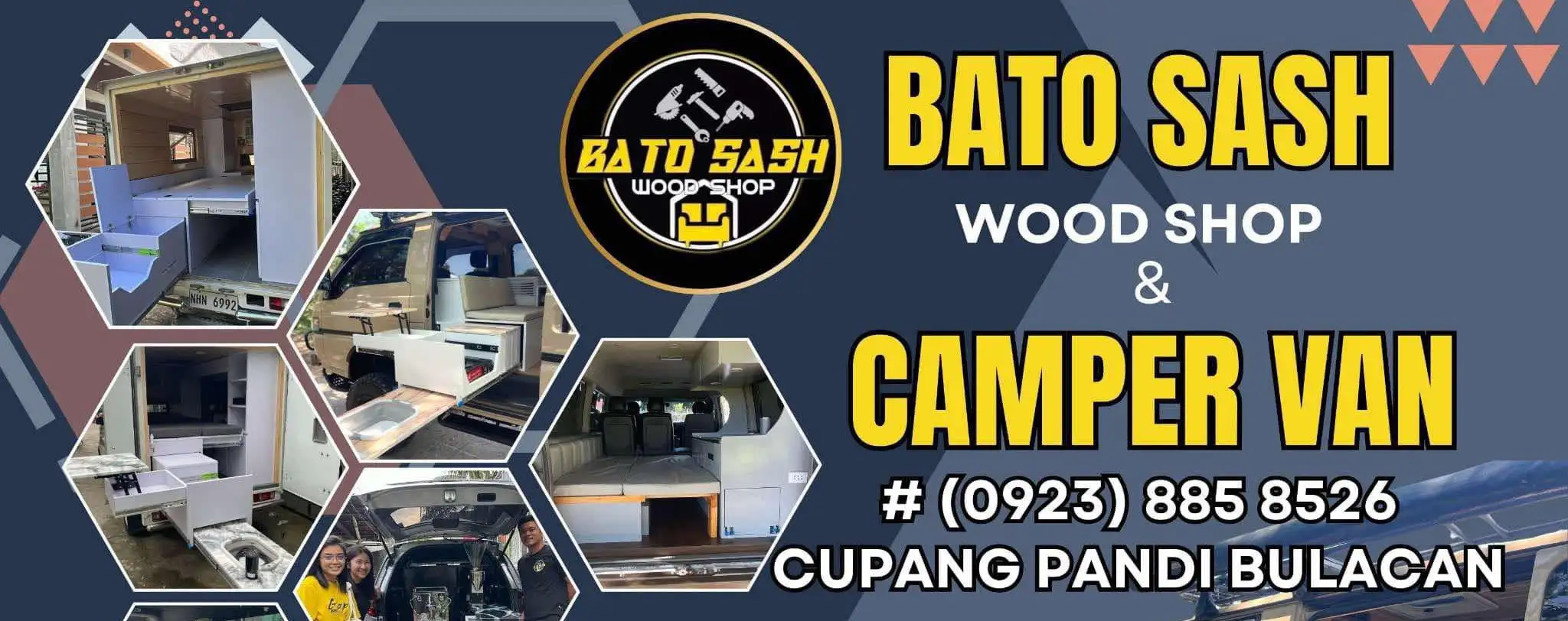 Bato Sash Wood Shop Banner