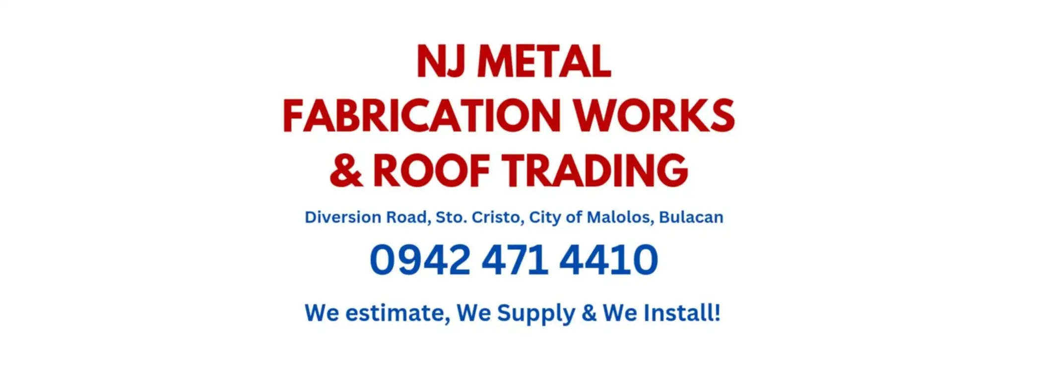 NJ Steelworks & Roof Trading Banner