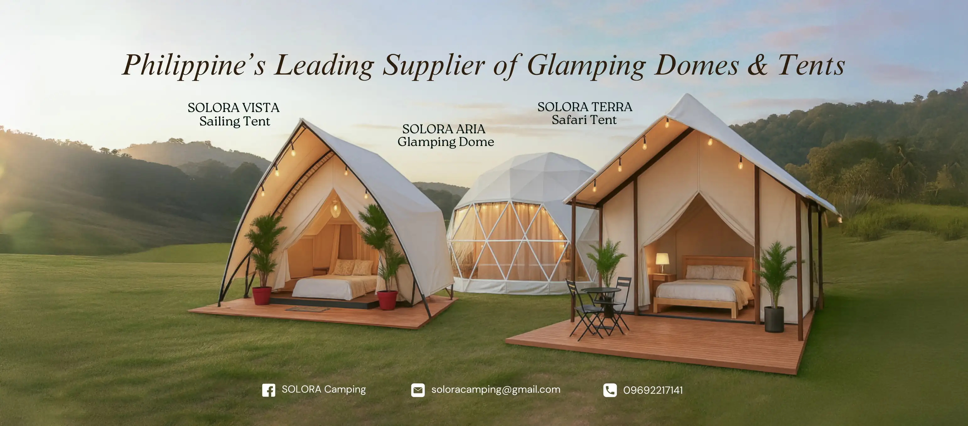 SOLORA Camping Banner