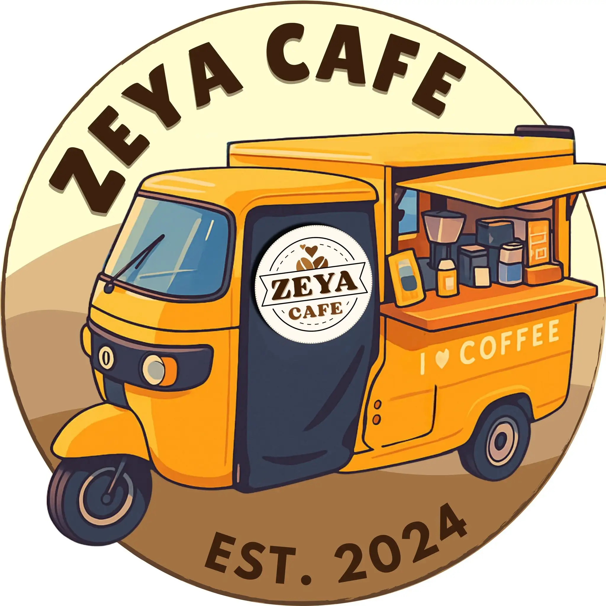 Zeya Café  (Mobile Coffee) Logo