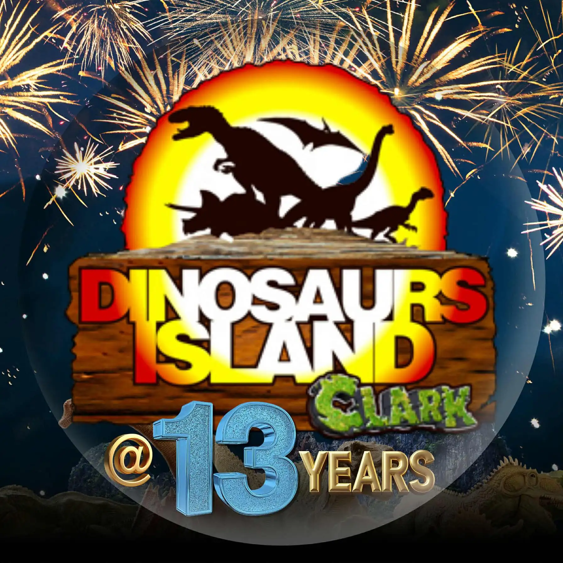 Dinosaurs Island Clark Logo